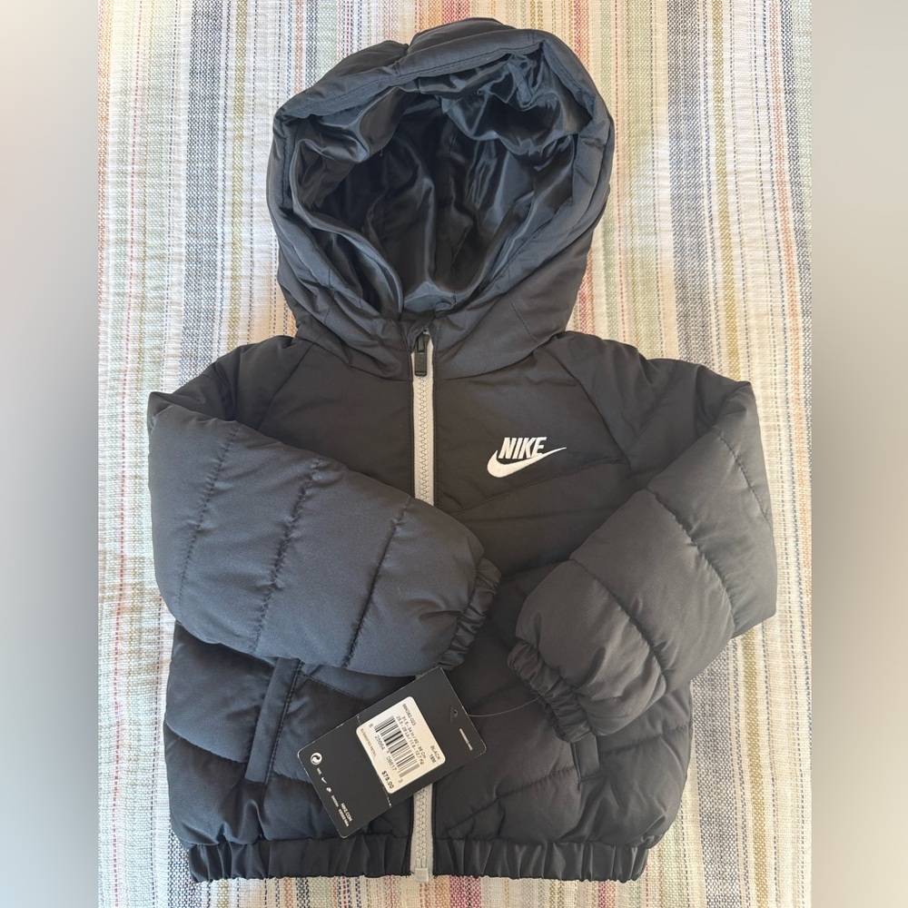 Nike Infant Black Hooded Jacket